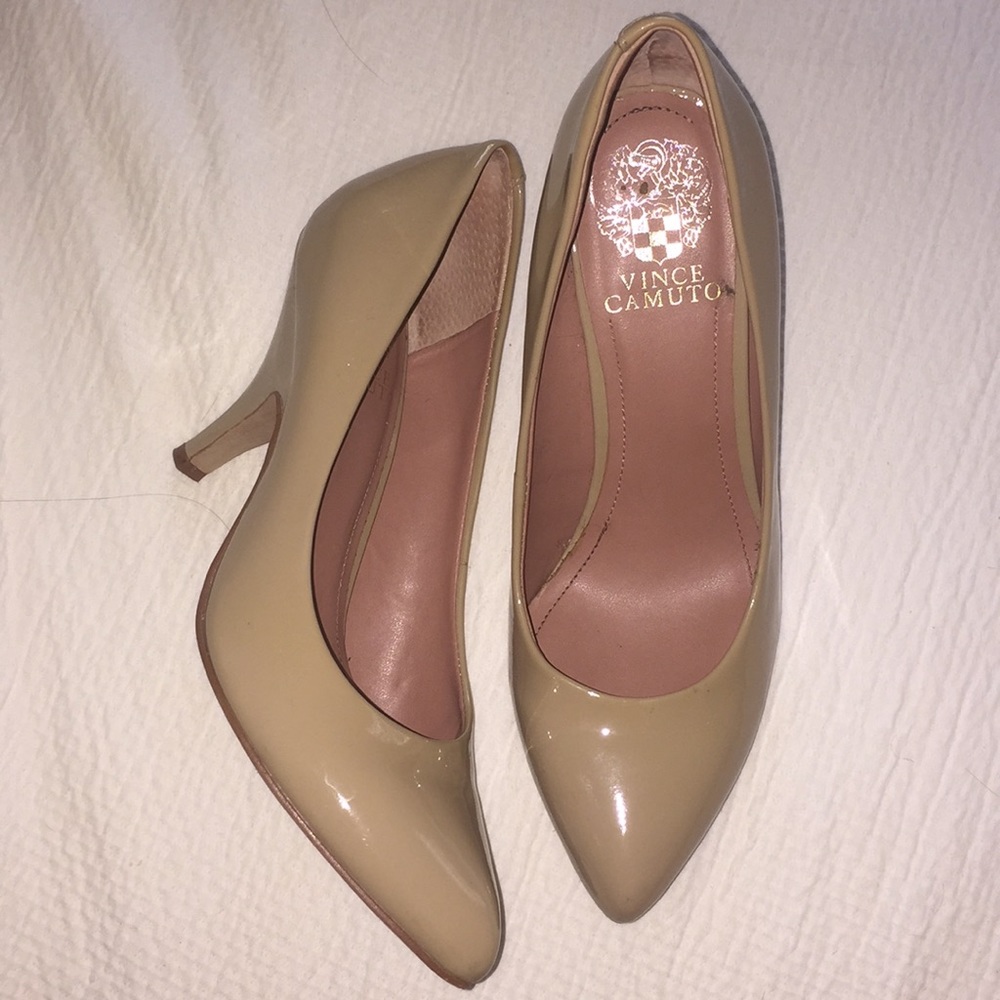 Vince Camuto Patent Nude Heel